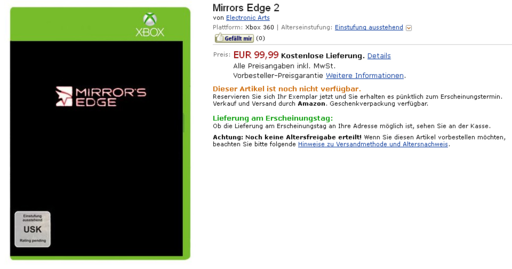 Новости - DICE готовит анонс продолжения игры Mirror's Edge UPD